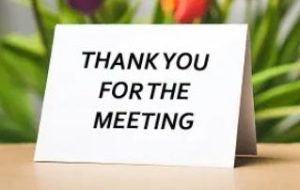 Why Is It Important to Say "Thank You for Meeting Us"?
